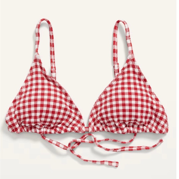 Old Navy 3-piece bikini separates RED WHITE AND BLUE good used condition - Picture 2 of 11